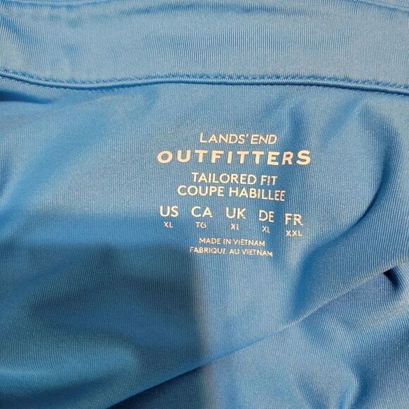 Lands End Men's  Polo Shirts Breathable Short Sleeve Tailored Fit Golf Shirt XL - Picture 8 of 11